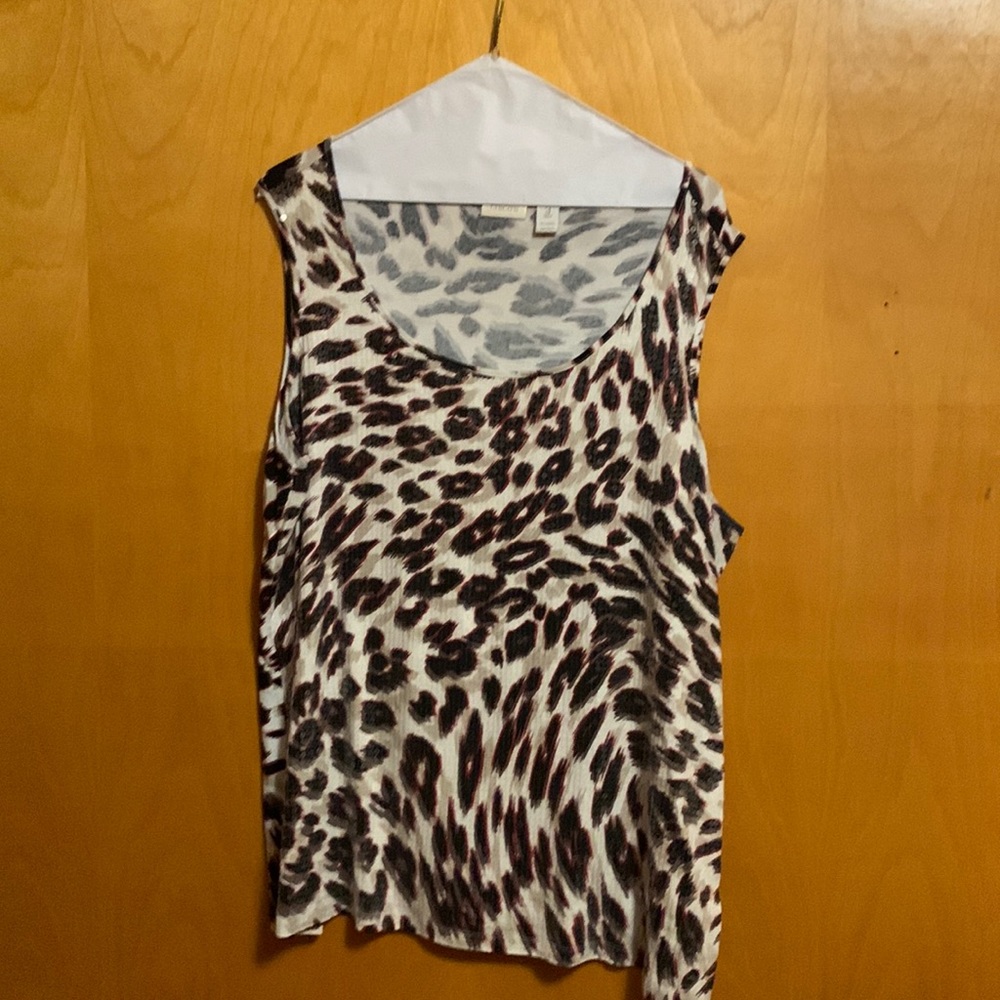 Chicos sleeveless tank with clear sequins